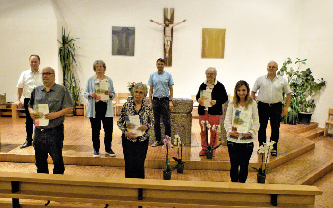 Ehrung der Jubilare im Chor der Marienkirche