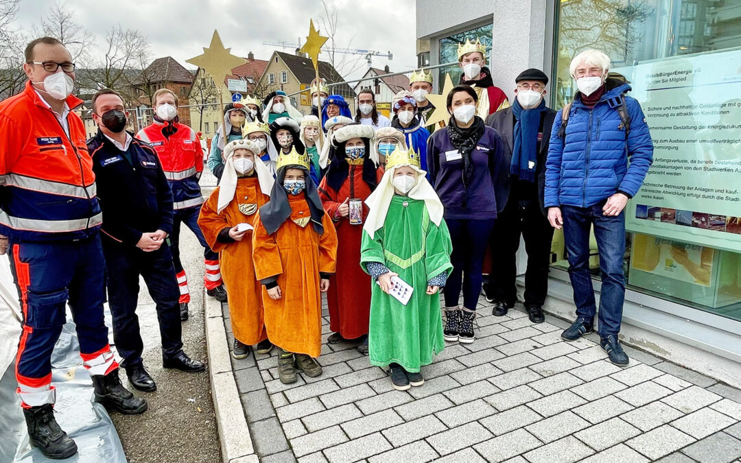 Dreikönigssingen beim Dreikönigsimpfen