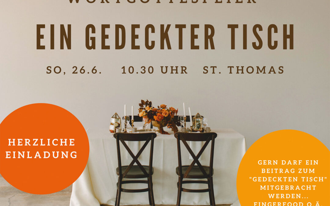 Ein gedeckter Tisch