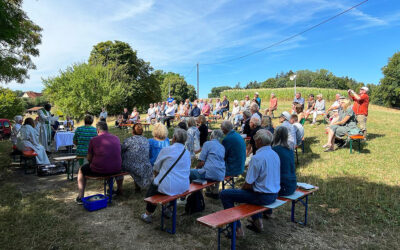 Gottesdienst im Grünen am Wasserreservoir