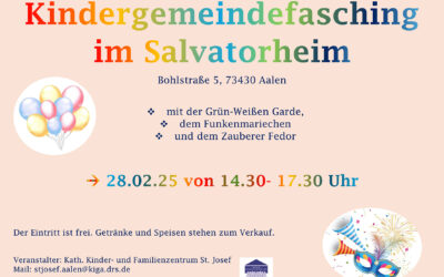 Kindergemeindefasching im Salvatorheim