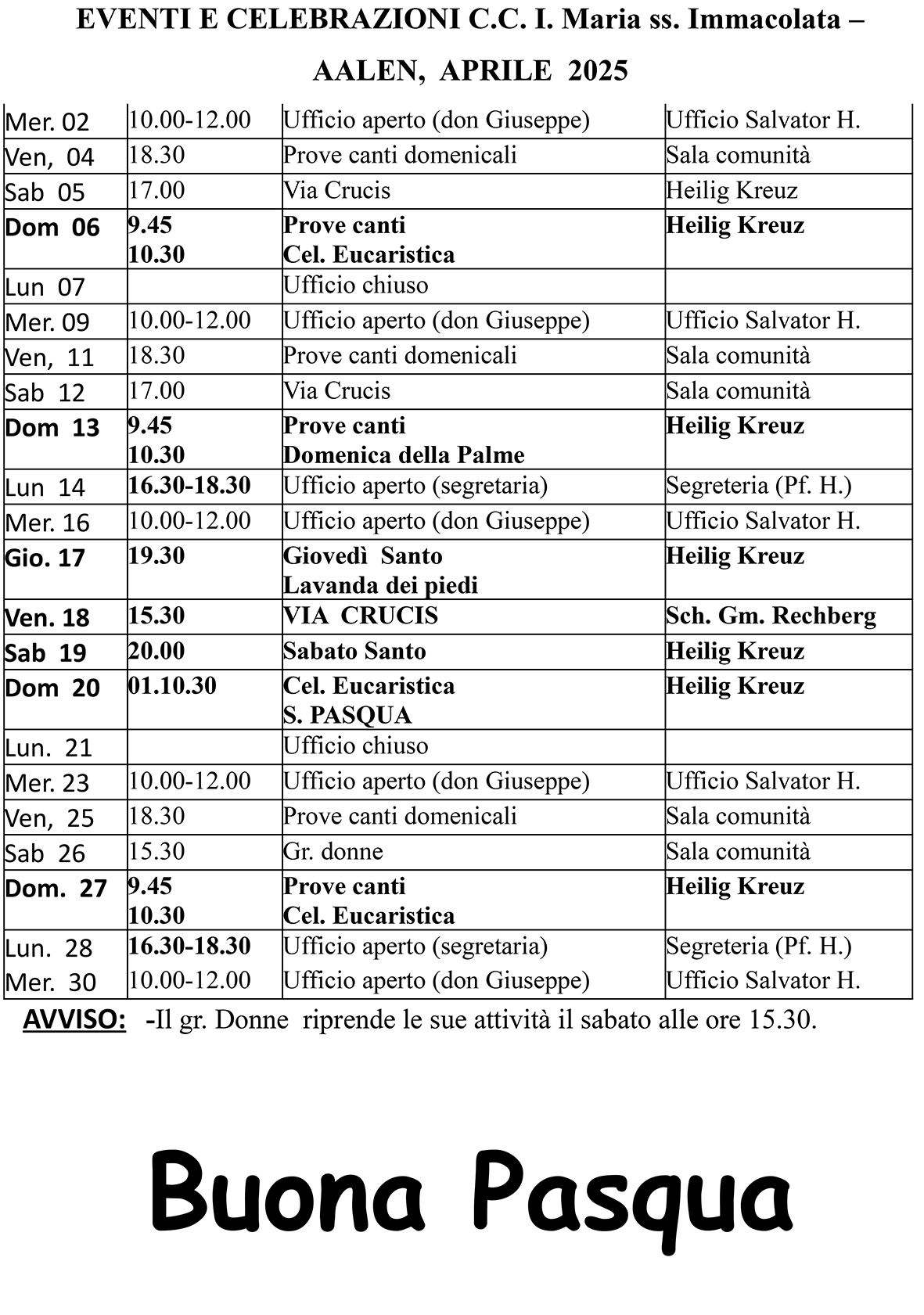 Kalener April-25