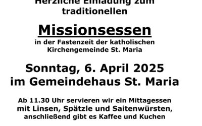 Missionsessen in St. Maria