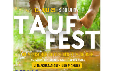 Tauffest im Stadtgarten
