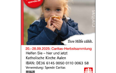 Caritas-Sammlung vom 20. bis 28. September 2025
