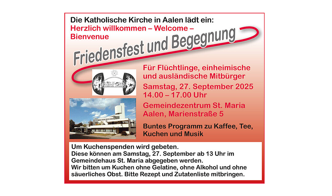 Friedensfest und Begegnung