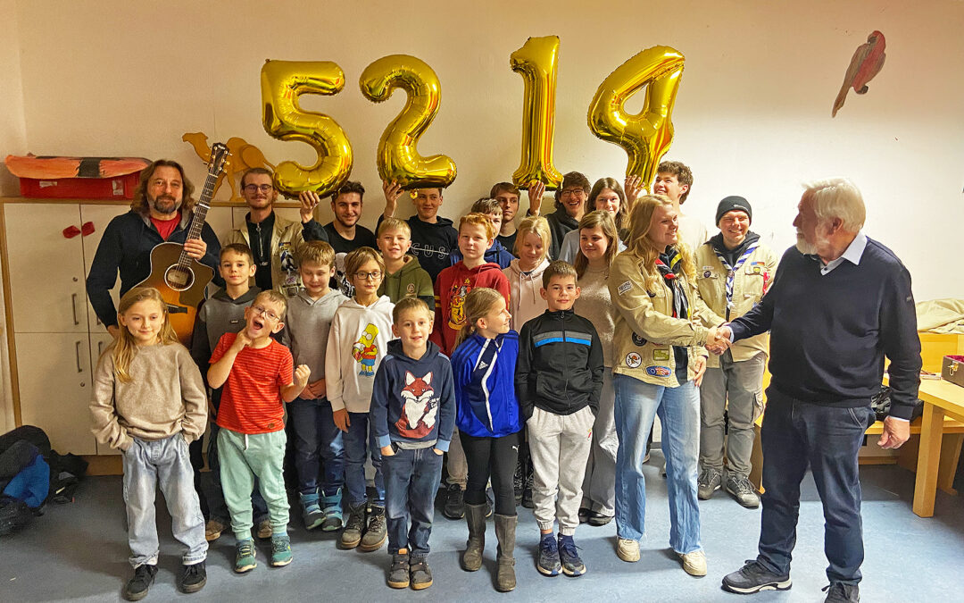 Riesenspende nach Heimspiel der Pfadis