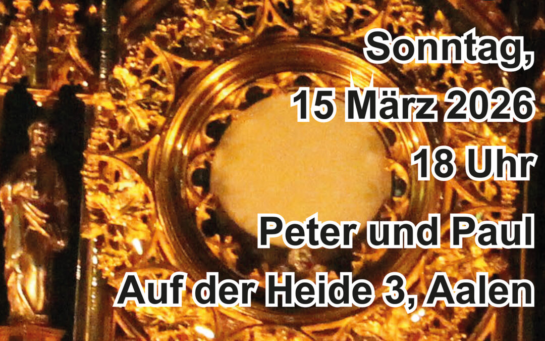 „Abend der Versöhnung“ – Gott neu oder wieder begegnen