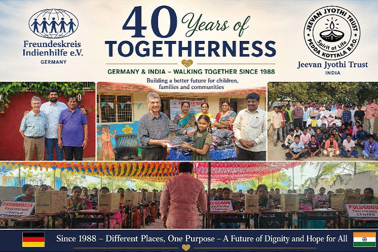 40 Jahre Zusammenarbeit des Freundeskreises Indienhilfe Aalen e.V. mit dem Jeevan Jyothi Trust in Indien