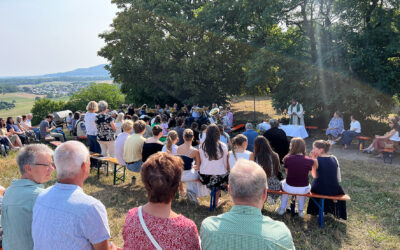 Gottesdienst im Grünen am Wasserreservoir