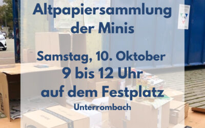 Altpapiersammlung der Minis