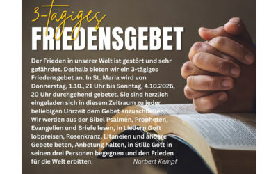 3-tägiges Friedensgebet
