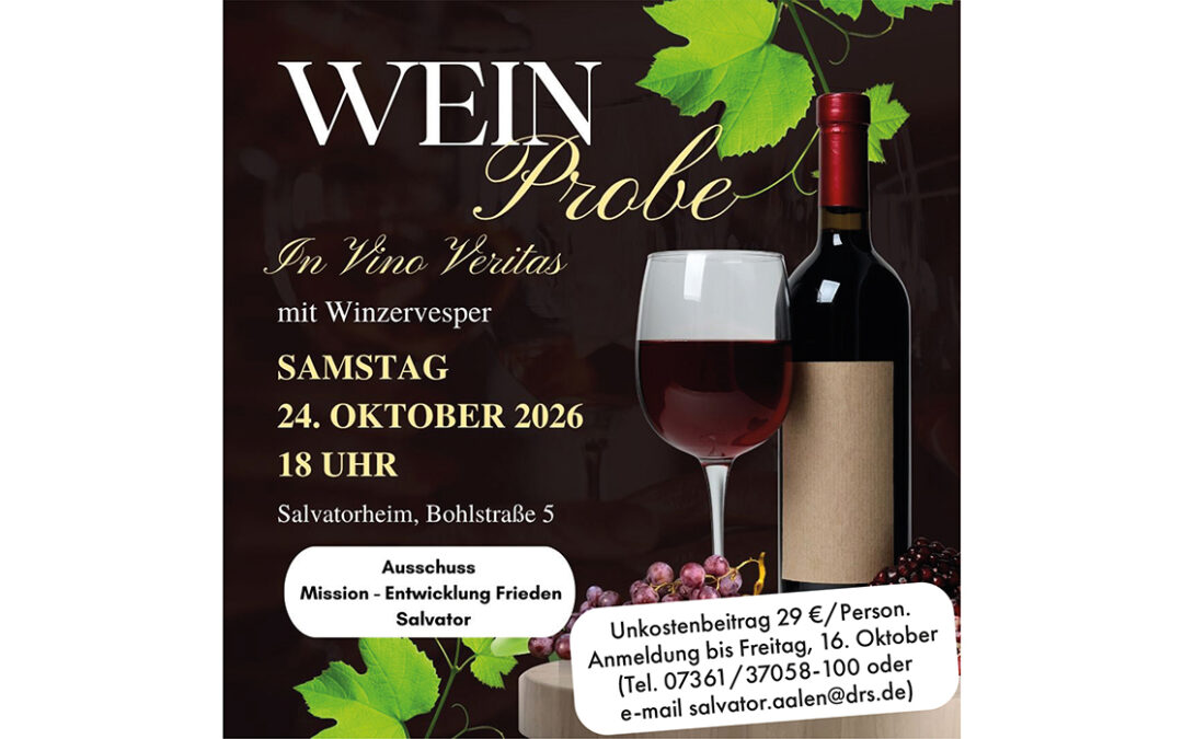 Weinprobe im Salvatorheim
